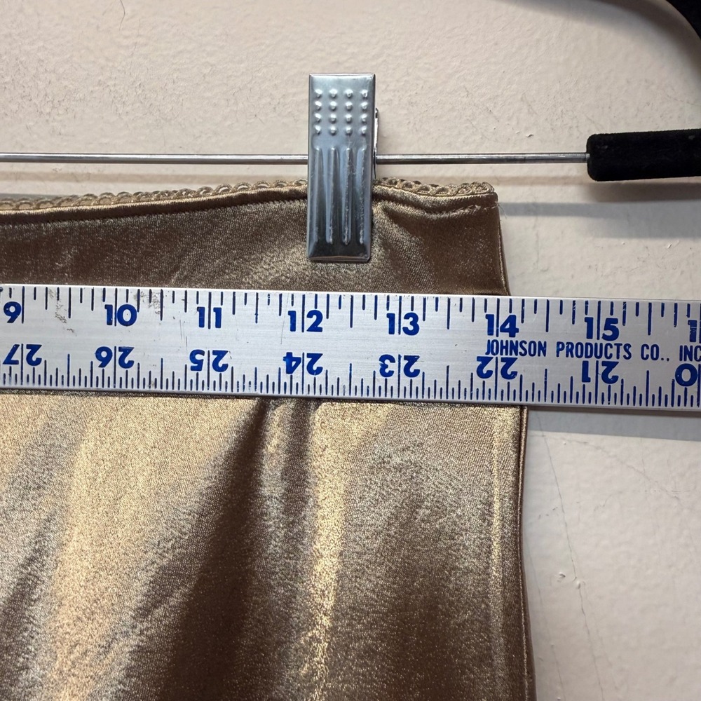 Lululemon Satin Midi Skirt Women Medium Gold‎ NWT High Rise Stretch LW8AD9S - Picture 2 of 8
